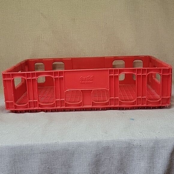 Coca Cola Other - Vintage Coca-Cola Red Plastic Carrier Case Crate Tray 18 x 12 x 4